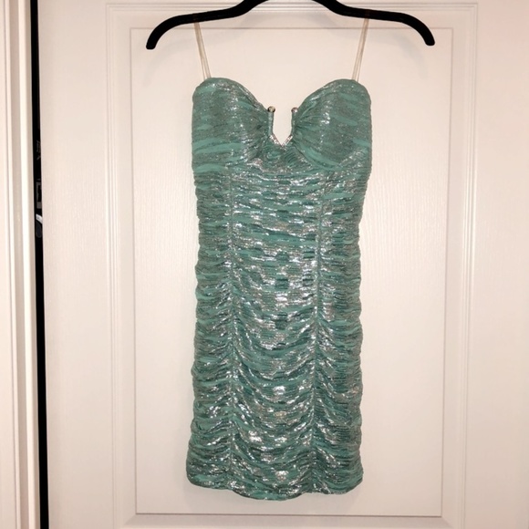 Sparkly Blue Dress - Picture 1 of 4